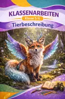 Vorschau - Arbeitsblätter - Klassenarbeit Tierbeschreibung: Das Fabelwesen „Kristallfuchs“ (Klasse 5/6) – inkl. EWH - Deckblatt