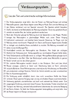 Vorschau - Arbeitsblätter - Verdauungssystem Lesetext mit Fragen + Lösungen Leseverstehen Wortspeicher didaktische Reserve Lesen Leseverständnis - Seite 3
