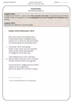 Vorschau - Klassenarbeiten - Klassenarbeit Deutsch Gedichtinterpretation Städter - Seite 1