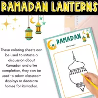 Vorschau - Arbeitsblätter - Ramadan Lanterns Coloring Pages - Seite 3