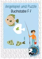 Vorschau - Spiele - Buchstabe F f Angelspiel & Puzzle, Buchstabeinführung - Deckblatt