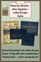 Vorschau - Stundenentwürfe - Totenkult & Jenseitsglaube altes Ägypten - online Escape Room - Deckblatt