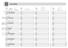 Vorschau - Arbeitsblätter - Lernwörter Klasse 1 Lola Heft 4 - Druckschrift - Seite 2