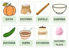 anteprima - Flashcard - Lessico ZA ZE ZI ZO ZU (sillaba iniziale e vocaboli) - Pagina 2