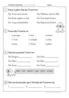 Vorschau - Arbeitsblätter - Tunwörter festigen & wiederholen | Arbeitsblätter Verben | Klasse 2 - Seite 3