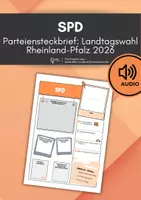 Vorschau - Arbeitsblätter - SPD: Partei-Landtagswahl Rheinland-Pfalz 2026 (+ Audioaufnahme) - Deckblatt