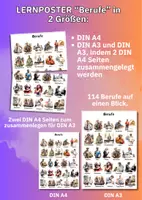 Vorschau - Poster - Berufe Poster für DaZ/DaF – 4 Poster mit 114 Berufen zur Wortschatzarbeit & Sprachförderung - Seite 2