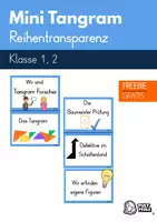 Vorschau - Bildkarten - Mini Tangram Revisionsreihe Reihentransparenz Pultperle - Deckblatt