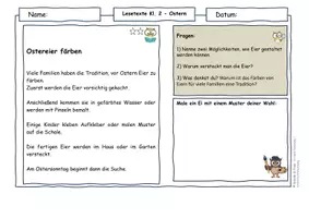 Vorschau - Arbeitsblätter - Ostern Klasse 2– Lesetexte Arbeitsblätter Osterprojekt - Seite 2