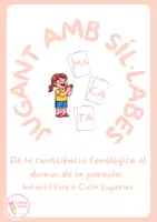 Vista previa - Hojas de trabajo - Jugant amb síl•labes🌸✨ - página 1