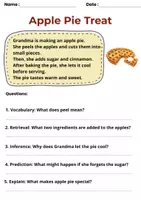 Aperçu - Feuilles d'exercices - Reading Comprehension | Fruit & Healthy Eating - Page 3