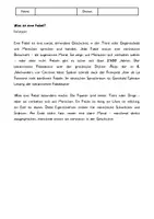 Vorschau - Arbeitsblätter - FABELN – Was ist eine Fabel? Infotext, Moral, Merkmale, Löwe und Mäuschen, Arbeitsblätter - Seite 1