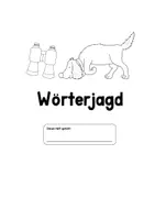 Vorschau - Arbeitsblätter - Wir gehen auf Wörterjagd 2. Schreibflüssigkeit trainieren - Seite 1