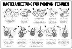 Vorschau - Mal- und Bastelvorlagen - OSTERN - Pompon-Tiere (Bastelvorlagen + Anleitung) - Seite 2