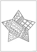 Vorschau - Mal- und Bastelvorlagen - Mandala / Pop-Art Sterne ⭐️ Herzen ♥️ / Vertretung, Muttertag & Vatertag - Seite 3