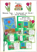 Vorschau - Präsentationen/Tafelbilder - Frühblüher: Kunstprojekt Tulpe (Basteln & Malen) - Kunst - Kl. 1/2 - Deckblatt