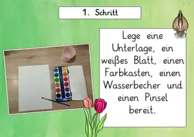 Vorschau - Präsentationen/Tafelbilder - Frühblüher: Kunstprojekt Tulpe (Basteln & Malen) - Kunst - Kl. 1/2 - Seite 3