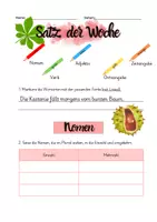 Vorschau - Arbeitsblätter - Satz der Woche - differenzierte Beispiele zu verschiedenen Themen - Seite 2