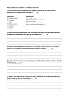 Vorschau - Arbeitsblätter - Klassenarbeit AES – Ernährung und Wohlbefinden + Lösung - Seite 1