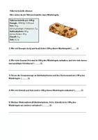 Vorschau - Arbeitsblätter - Klassenarbeit AES – Ernährung und Wohlbefinden + Lösung - Seite 2