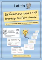 Vorschau - Präsentationen/Tafelbilder - Einführung des Partizip Perfekt Passiv (PPP) in Latein - Deckblatt
