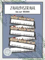 Vorschau - Fördermaterial/Inklusion - Zahlenstrahl (bis 100 000) - Deckblatt