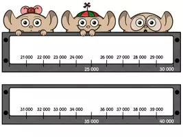 Vorschau - Fördermaterial/Inklusion - Zahlenstrahl (bis 100 000) - Seite 3