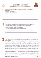 Vorschau - Arbeitsblätter - Dass und das üben - Rechtschreibtraining - Seite 3