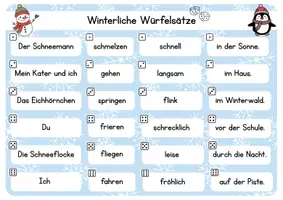 Vorschau - Arbeitsblätter - Winterliche Würfelsätze - Seite 2