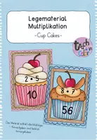 Vorschau - Stationenlernen - Multiplikation - Legematerial - CupCakes - Mathematik - Deckblatt