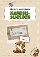 Vorschau - Mal- und Bastelvorlagen - Namensschilder für den Musikraum - Deckblatt