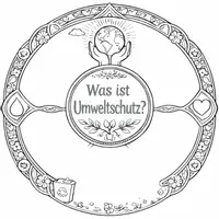 Vorschau - Arbeitsblätter - Mandala: Was ist Umweltschutz? Zum selbst Gestalten und mit Quiz. - Seite 1
