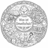 Vorschau - Arbeitsblätter - Mandala: Was ist Umweltschutz? Zum selbst Gestalten und mit Quiz. - Seite 2