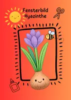 Vorschau - Mal- und Bastelvorlagen - Basteln Fensterbild Krokus Frühling - Deckblatt