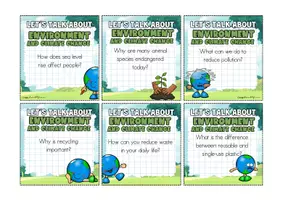 Vorschau - Spiele - Environment and climate change | 36 conversation cards | Sprechanlässe | Englisch Speaking | earth day - Seite 2