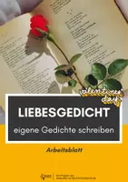 Vorschau - Arbeitsblätter - Liebesgedicht schreiben #Valentinstag - Deckblatt