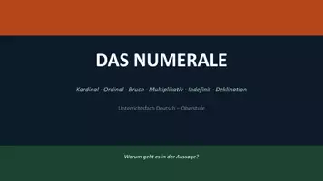 Vorschau - Unterrichtsreihen - Die Numerale – Wissenscheck & Lernzielkontrolle | Grund‑ & Ordnungszahlen – Deutsch Sekundarstufe I - 6./7. Klasse / Schulstufe - Seite 3