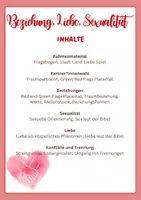 Vorschau - Arbeitsblätter - Beziehungen, Partnerschaften, Sexualität, Trennungen, Liebe - Deckblatt