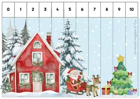 Aperçu - Apprentissages en autonomie - Puzzles numérotés de Noël pour l'école maternelle - Page de couverture