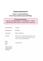 Vorschau - Stundenentwürfe - Unterrichtsentwurf zu Gesundheitsrisiken von Energydrinks - Seite 1
