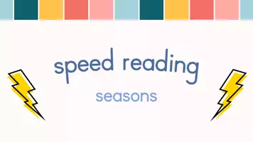 Vorschau - Quiz - speed reading seasons; Blitzlesen Jahreszeiten - Seite 1