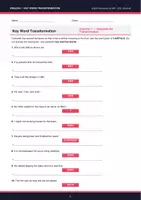 Vorschau - Arbeitsblätter - 🔑 ENGLISH | Key Word Transformation – Complete Exercise Package - Seite 2