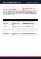 Vorschau - Arbeitsblätter - SentenceTransformation – Advanced Level B2 / C1 - Seite 1