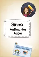 Vorschau - Arbeitsblätter - Sinne - Auge - Arbeitsblatt zum Aufbau - Deckblatt