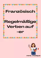Vorschau - Arbeitsblätter - Verben auf -er (aimer, adorer, détester) - Deckblatt