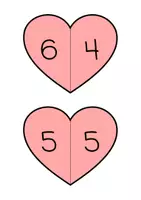 Vorschau - Präsentationen/Tafelbilder - Verliebte Zahlen Tafelmaterial (Mathe Klasse 1) - Seite 3