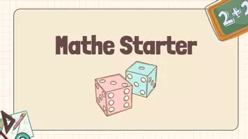 Vorschau - Präsentationen/Tafelbilder - Vorlage Mathe Starter - Stundeneinstieg - Seite 1