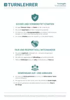 Vorschau - Merkblätter - Die 10 wichtigsten Regeln im Schulturnen - Seite 1