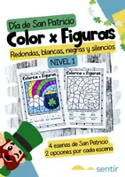 Vista previa - Hojas de trabajo - San Patricio: Colorea por Ritmo Nivel Inicial | Figuras - Portada