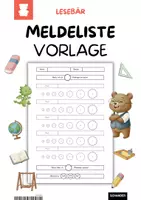 Vorschau - Fördermaterial/Inklusion - MELDELISTE - Motivation, Fortschritt tracken, Beteiligung - Deckblatt